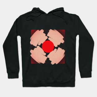 Red dot target Hoodie